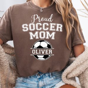 Personalized Custom Proud Soccer Mom Shirt Comfort Colors Tee - Image 8