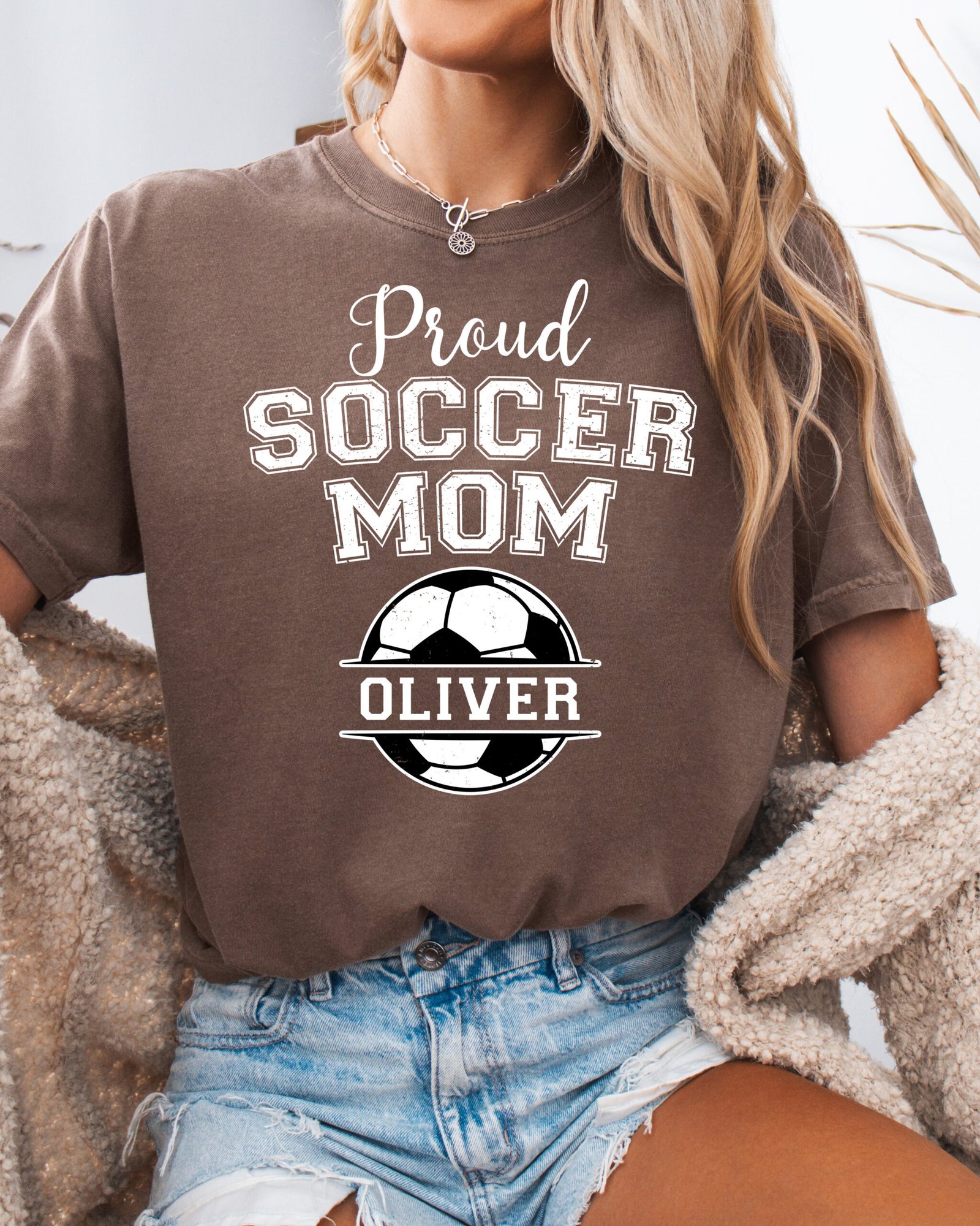 Personalized Custom Proud Soccer Mom Shirt Comfort Colors Tee - Image 8
