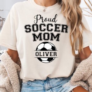 Personalized Custom Proud Soccer Mom Shirt Comfort Colors Tee - Image 9