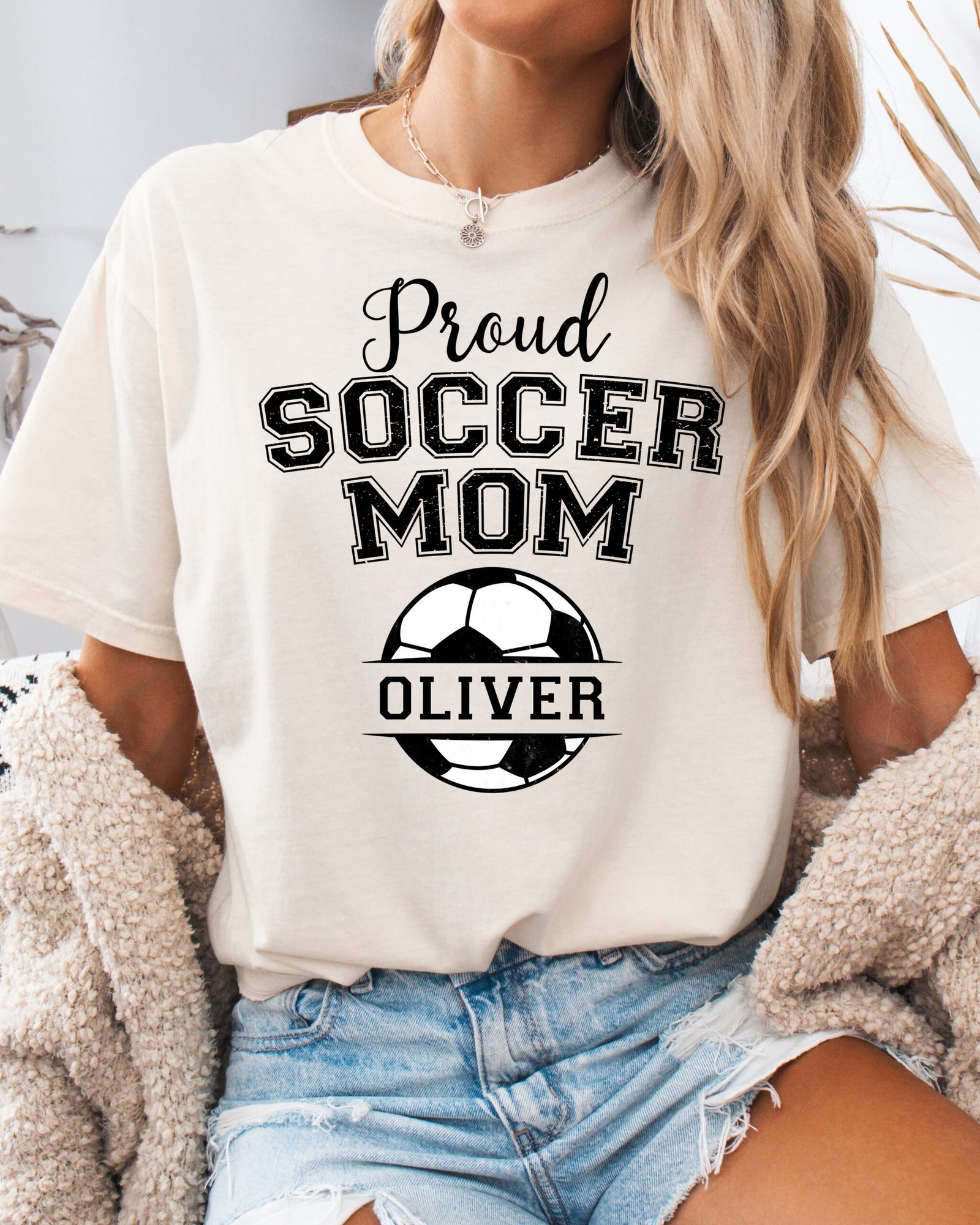 Personalized Custom Proud Soccer Mom Shirt Comfort Colors Tee - Image 9