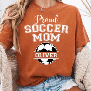 Personalized Custom Proud Soccer Mom Shirt Comfort Colors Tee - Image 7