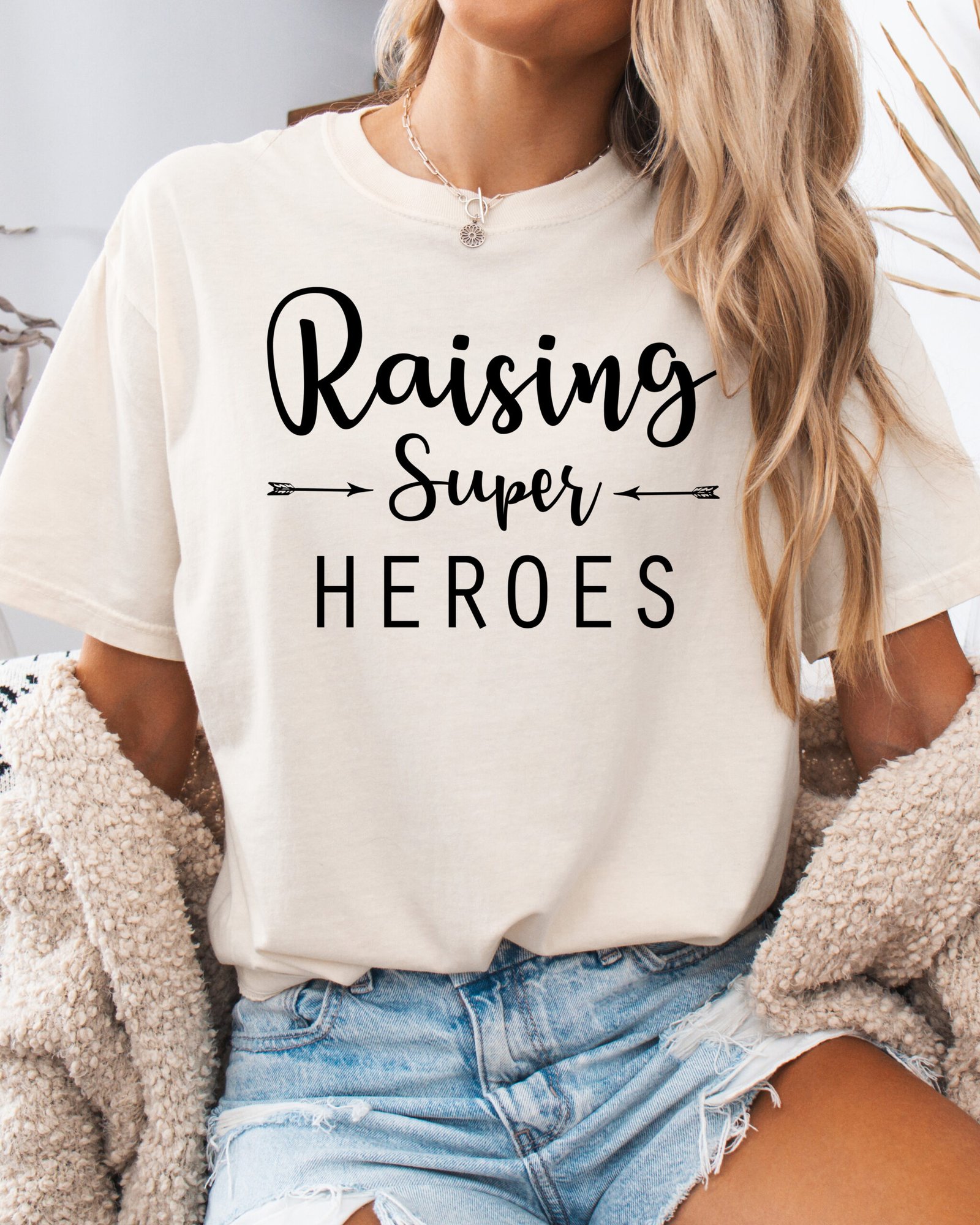 Raising Super Heroes Mom Shirt Comfort Colors Tee - Image 8