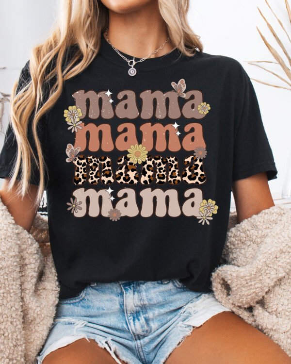 Mama Retro Vintage Style Mom Shirt Comfort Colors Tee