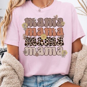 Mama Retro Vintage Style Mom Shirt Comfort Colors Tee - Image 8