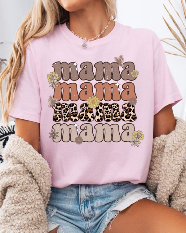 Mama Retro Vintage Style Mom Shirt Comfort Colors Tee