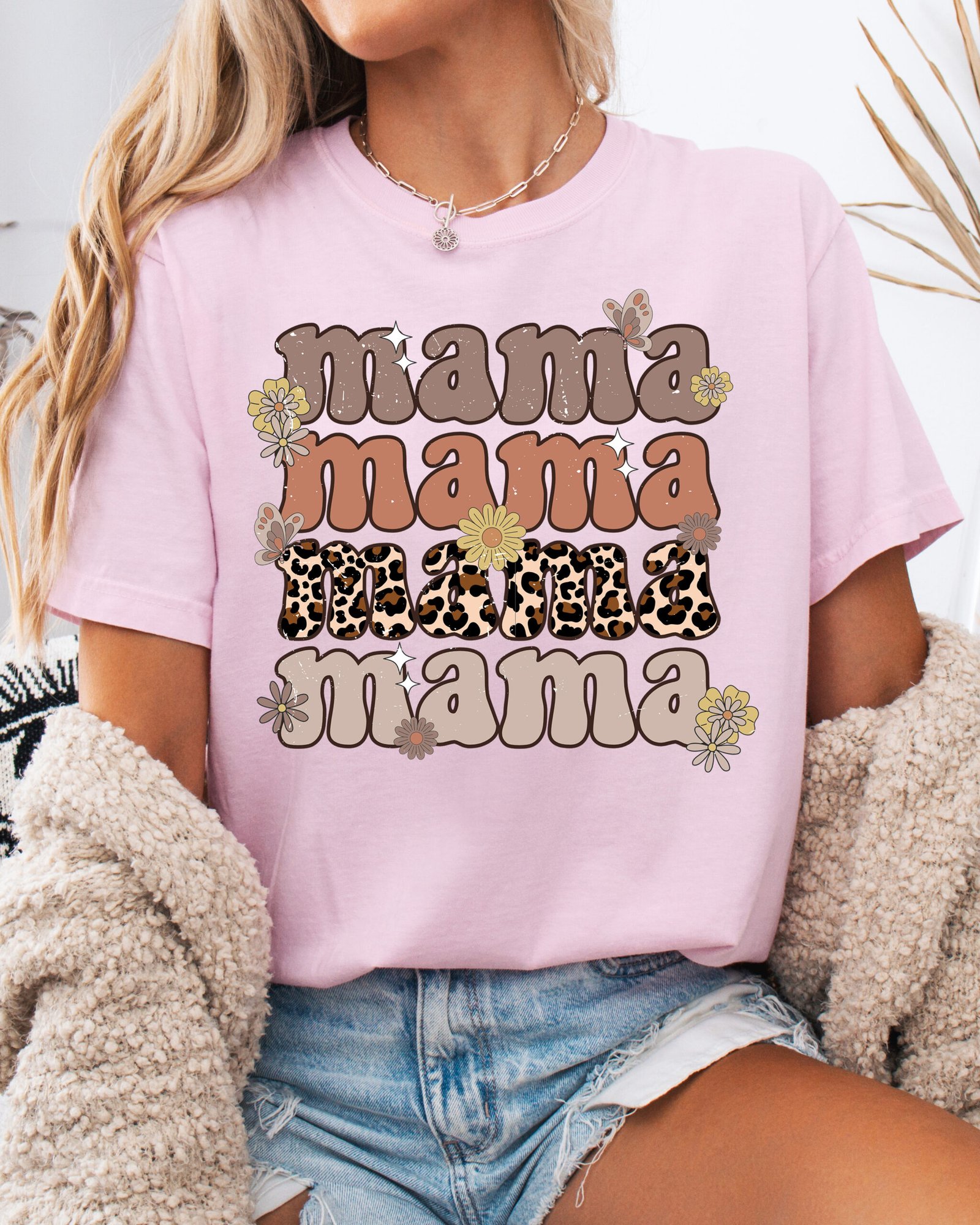 Mama Retro Vintage Style Mom Shirt Comfort Colors Tee - Image 8