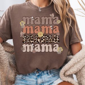 Mama Retro Vintage Style Mom Shirt Comfort Colors Tee - Image 4