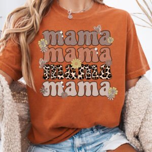 Mama Retro Vintage Style Mom Shirt Comfort Colors Tee - Image 9
