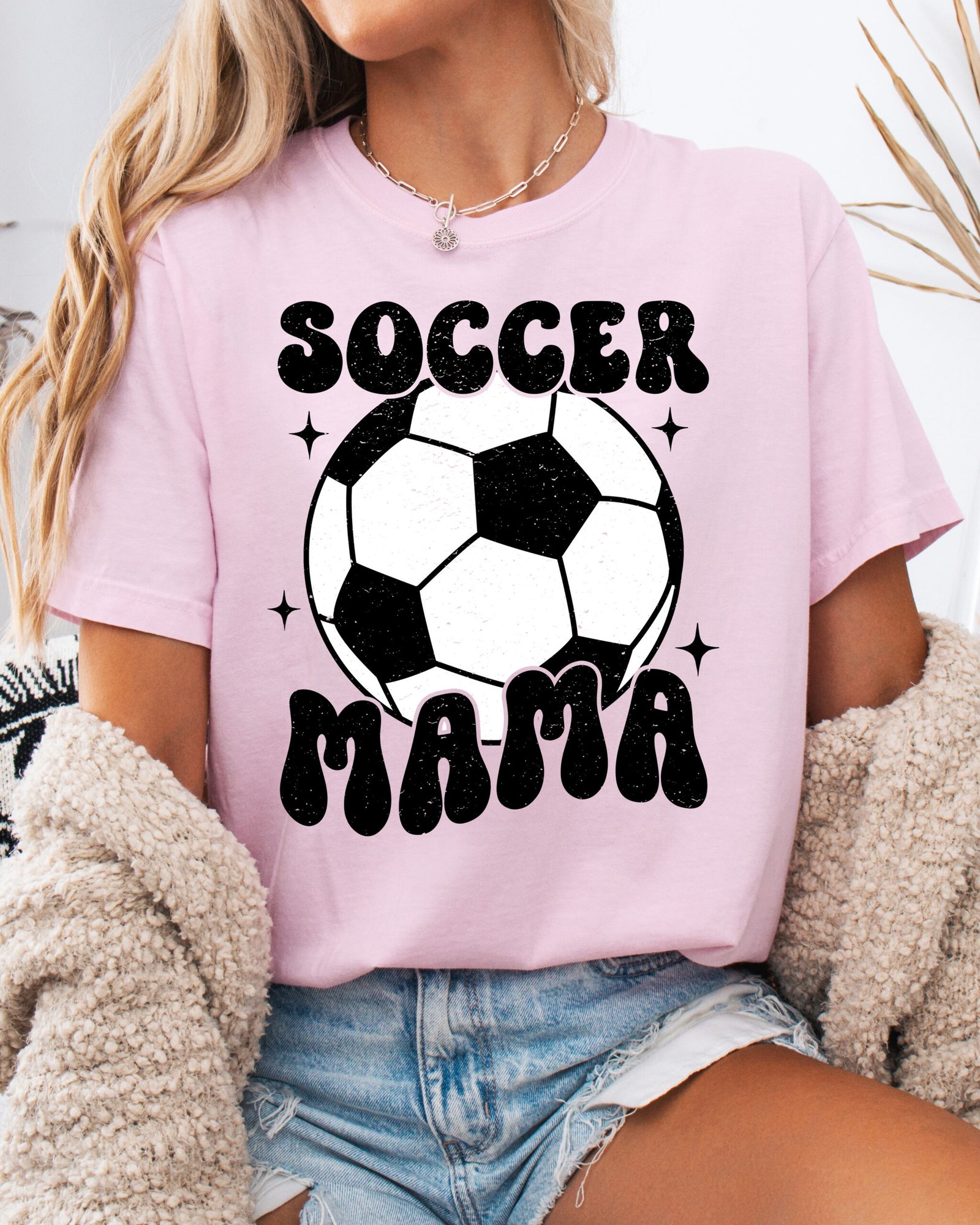 Retro Soccer Mama Soccer Mom Shirt Comfort Colors Tee - Image 7