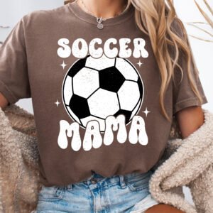 Retro Soccer Mama Soccer Mom Shirt Comfort Colors Tee