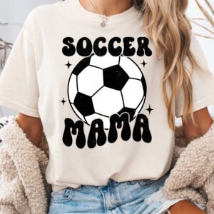 Retro Soccer Mama Soccer Mom Shirt Comfort Colors Tee - Image 4