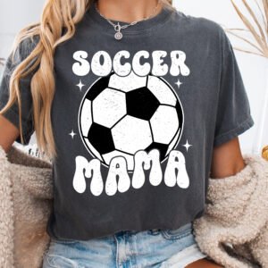 Retro Soccer Mama Soccer Mom Shirt Comfort Colors Tee - Image 6