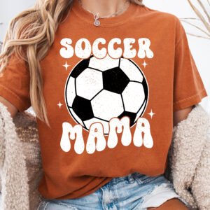 Retro Soccer Mama Soccer Mom Shirt Comfort Colors Tee - Image 8