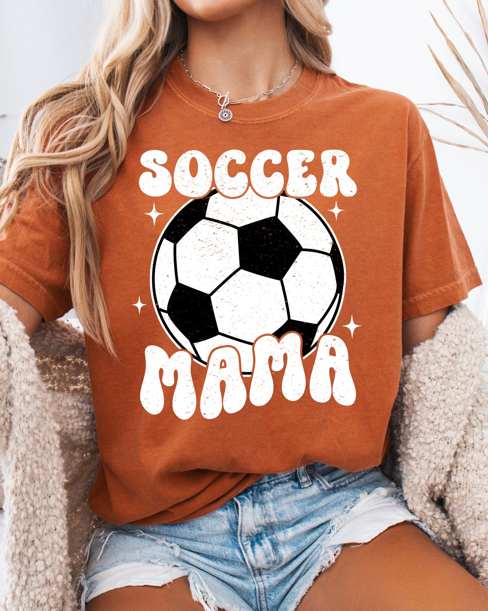 Retro Soccer Mama Soccer Mom Shirt Comfort Colors Tee - Image 8