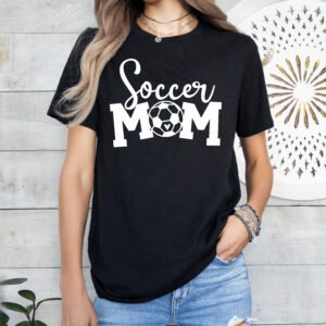 Soccer Mom Shirt Stylish Crew Neck Tee - Image 7