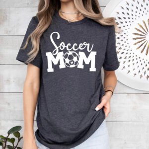Soccer Mom Shirt Stylish Crew Neck Tee - Image 3