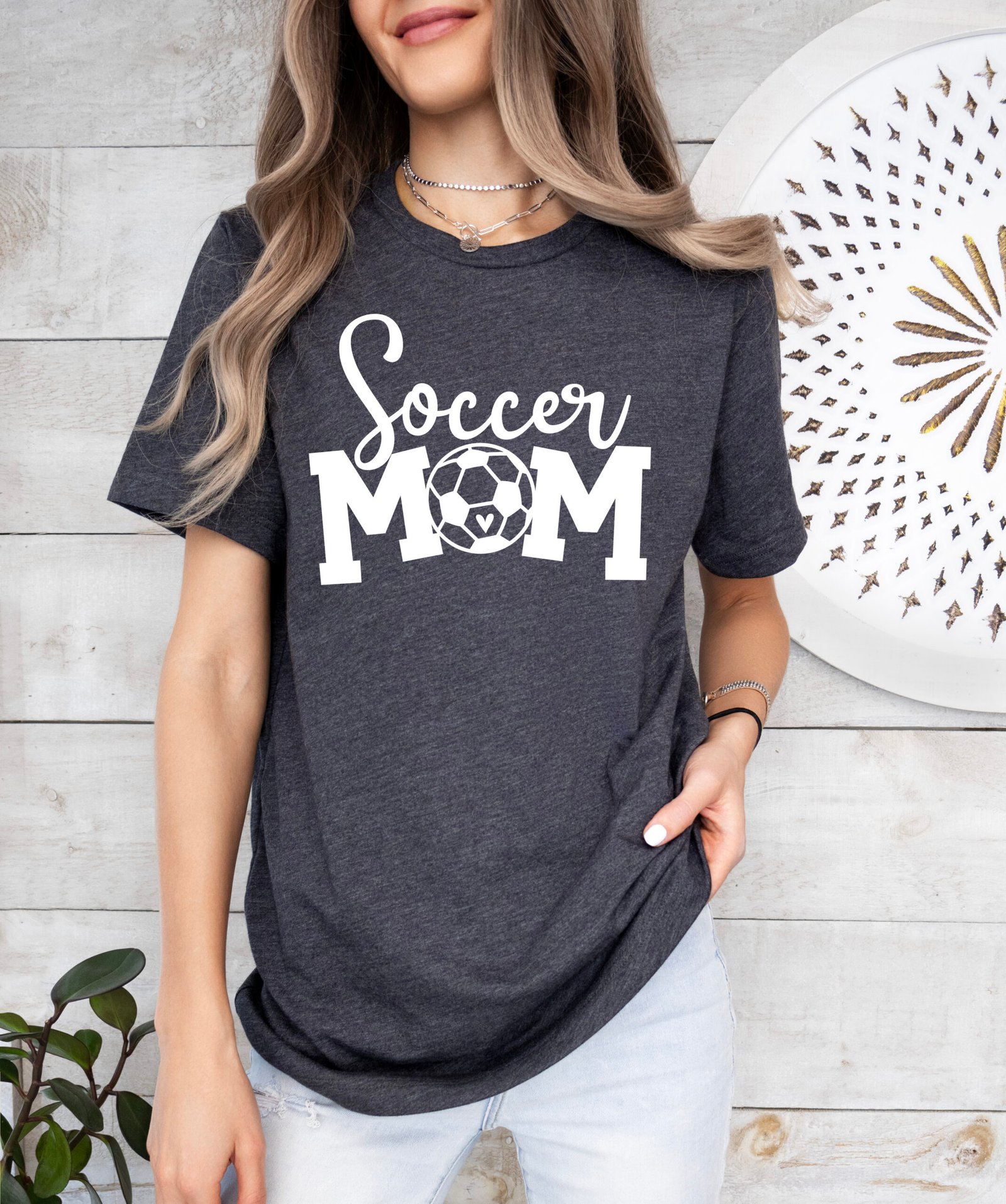 Soccer Mom Shirt Stylish Crew Neck Tee - Image 3