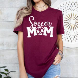Soccer Mom Shirt Stylish Crew Neck Tee - Image 6