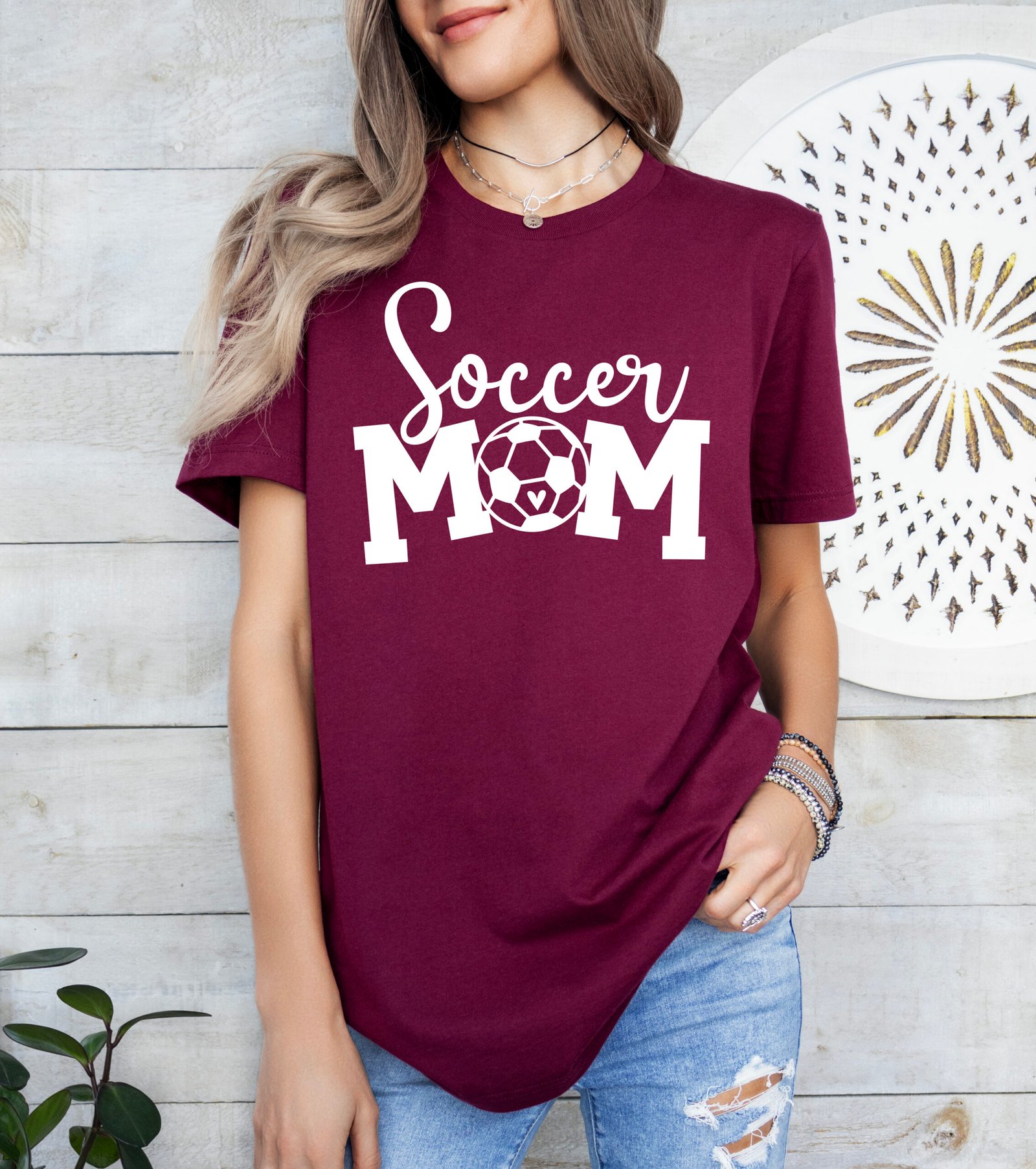 Soccer Mom Shirt Stylish Crew Neck Tee - Image 6