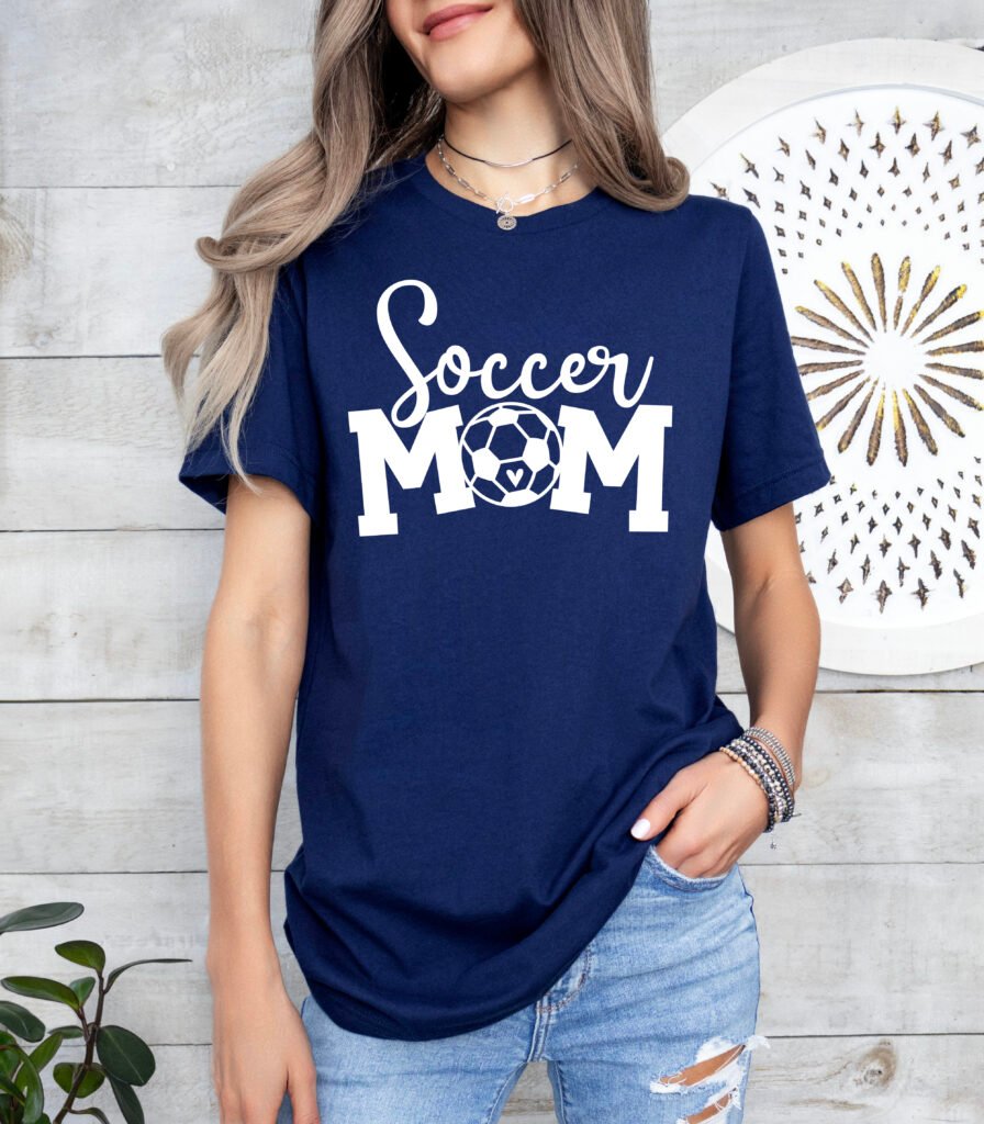 Soccer Mom Shirt Stylish Crew Neck Tee