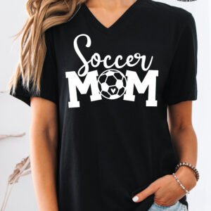 Soccer Mom Shirt V-Neck - Image 4