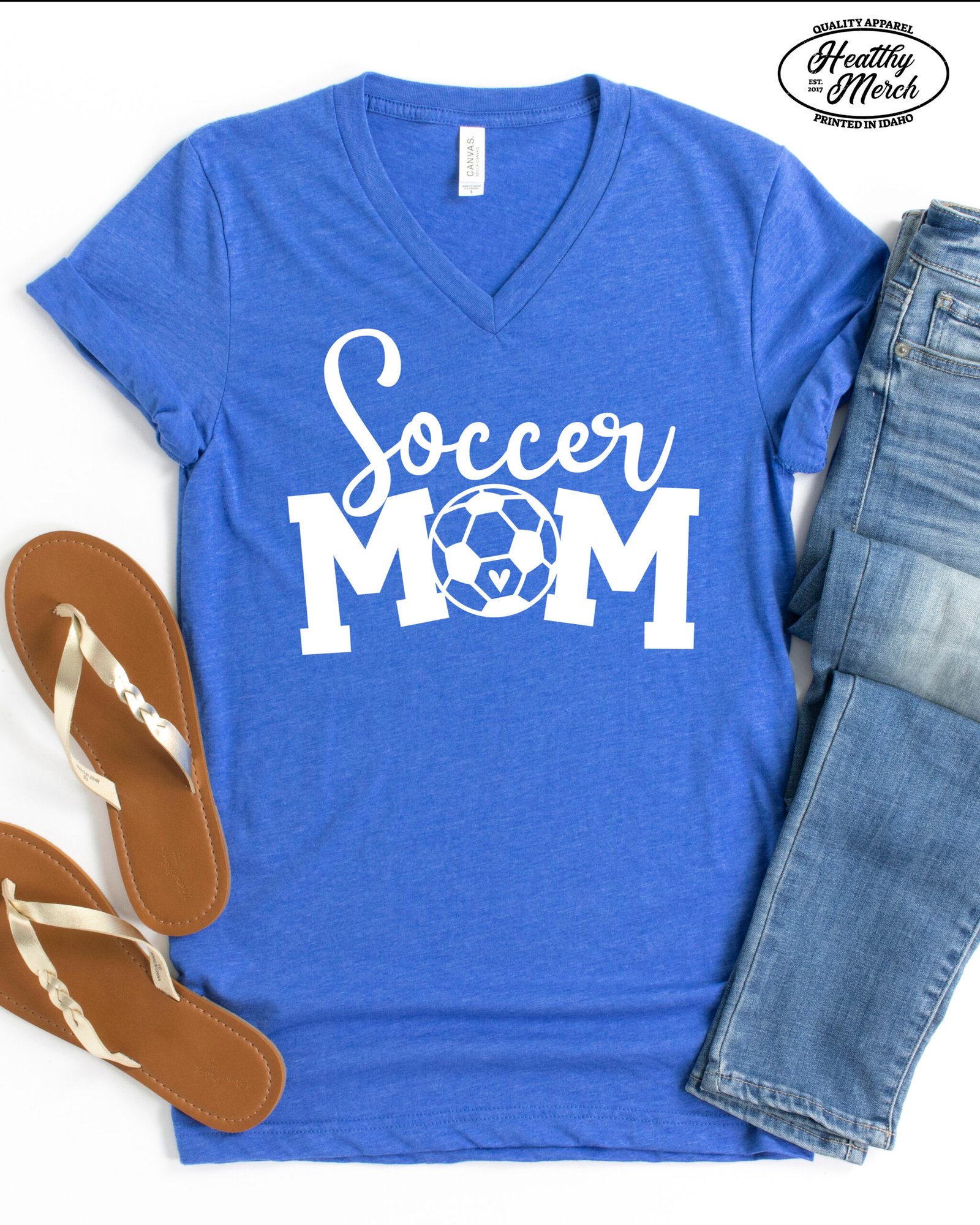 Soccer Mom Shirt V-Neck - Image 5
