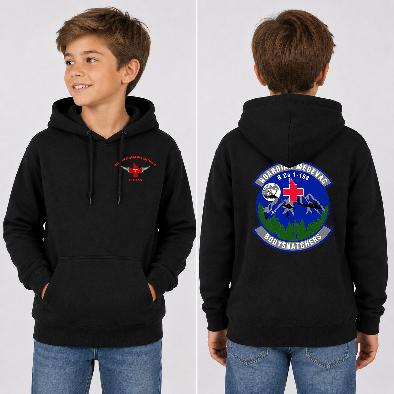 Youth Hoodie Guardian Medevac - Image 1