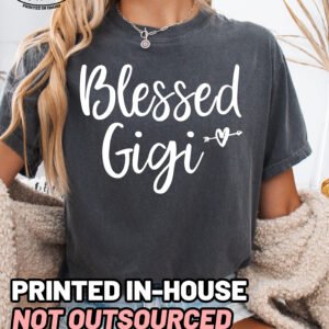 Blessed Gigi Shirt Comfort Colors Grandma Tee