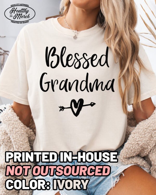 Blessed Grandma Shirt Comfort Colors Tee