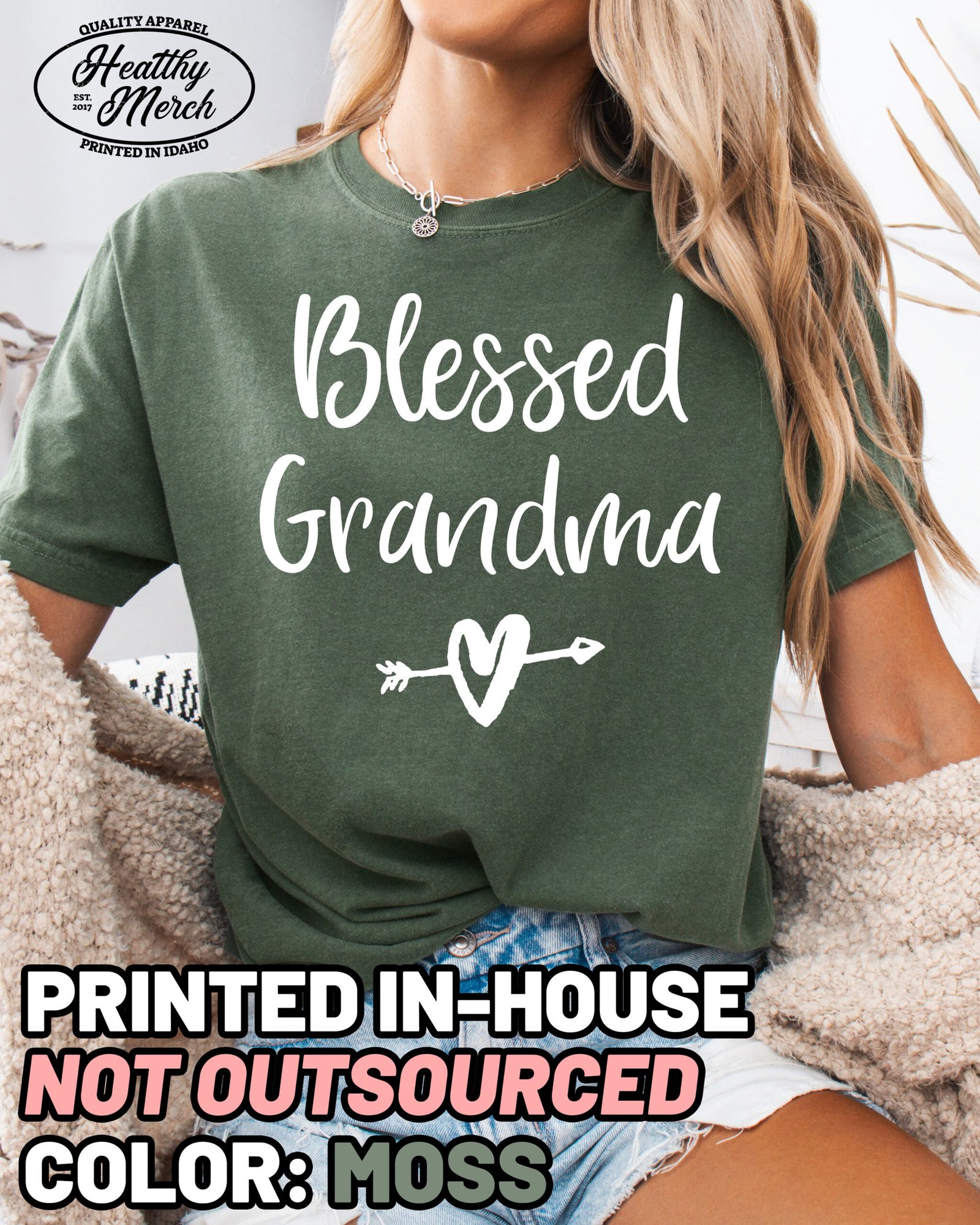 Blessed Grandma Shirt Comfort Colors Tee - Image 11