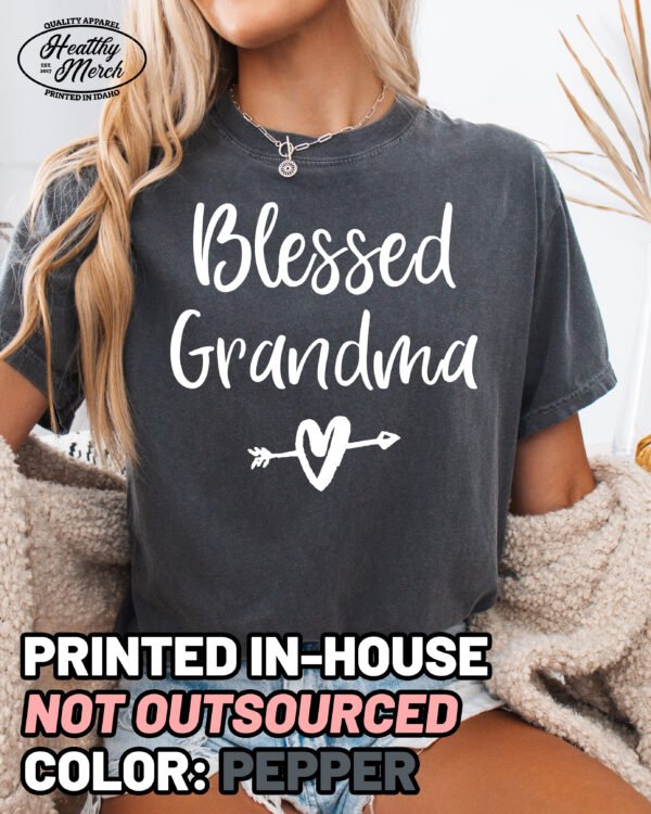 Blessed Grandma Shirt Comfort Colors Tee