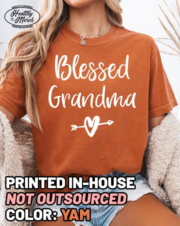 Blessed Grandma Shirt Comfort Colors Tee