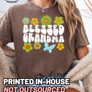 Retro Blessed Grandma Shirt Comfort Colors Tee - Image 10