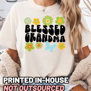 Retro Blessed Grandma Shirt Comfort Colors Tee - Image 11