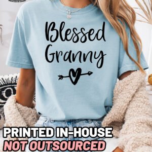 Blessed Granny Shirt Comfort Colors Grandma Tee - Image 7