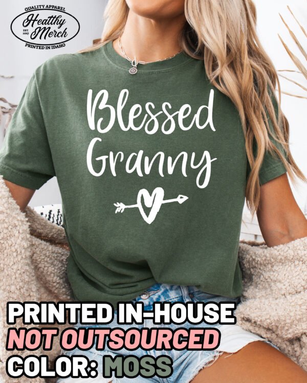 Blessed Granny Shirt Comfort Colors Grandma Tee