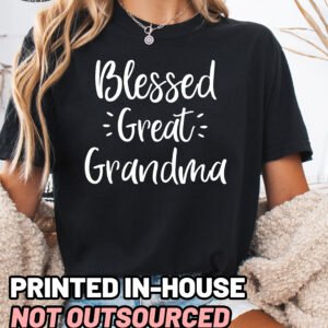 Blessed Great Grandma Shirt Comfort Colors Tee - Image 11