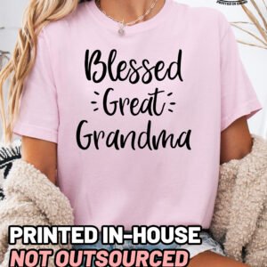 Blessed Great Grandma Shirt Comfort Colors Tee - Image 5