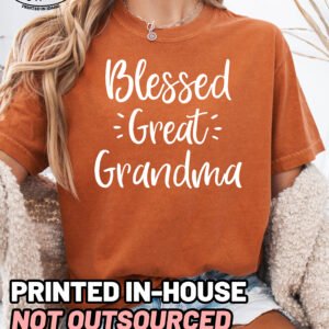 Blessed Great Grandma Shirt Comfort Colors Tee - Image 7