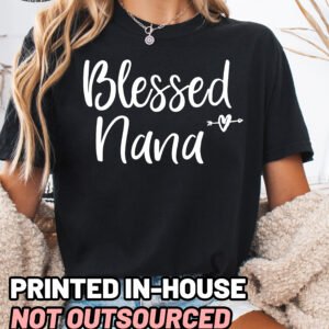 Blessed Nana Shirt Comfort Colors Grandma Tee - Image 5