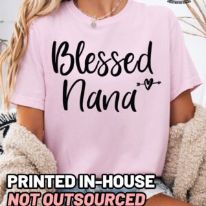 Blessed Nana Shirt Comfort Colors Grandma Tee - Image 7