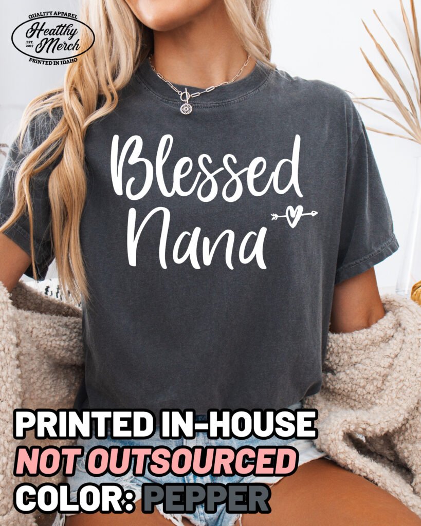 Blessed Nana Shirt Comfort Colors Grandma Tee