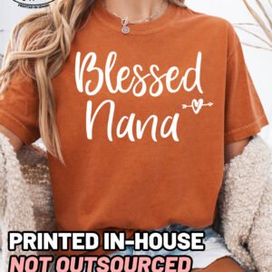 Blessed Nana Shirt Comfort Colors Grandma Tee - Image 9