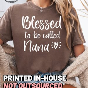 Blessed to be Called Nana Shirt Comfort Colors Grandma Tee - Image 8
