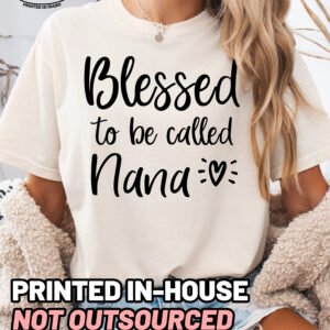 Blessed to be Called Nana Shirt Comfort Colors Grandma Tee - Image 9