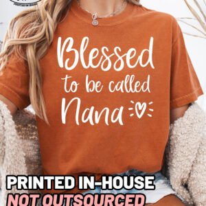 Blessed to be Called Nana Shirt Comfort Colors Grandma Tee - Image 6