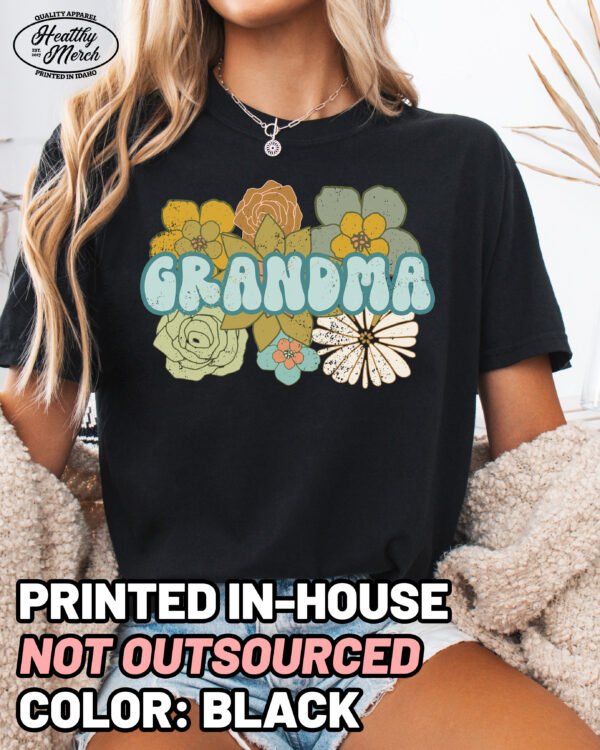 BOHO Retro Grandma Shirt Comfort Colors Tee