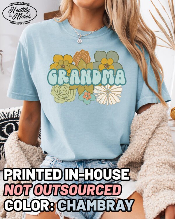 BOHO Retro Grandma Shirt Comfort Colors Tee