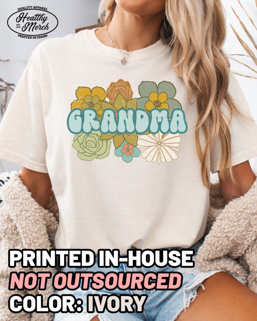BOHO Retro Grandma Shirt Comfort Colors Tee