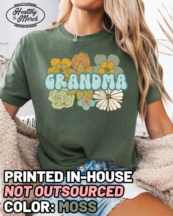 BOHO Retro Grandma Shirt Comfort Colors Tee